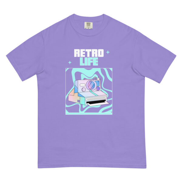 Retro Life T-shirt - Purple