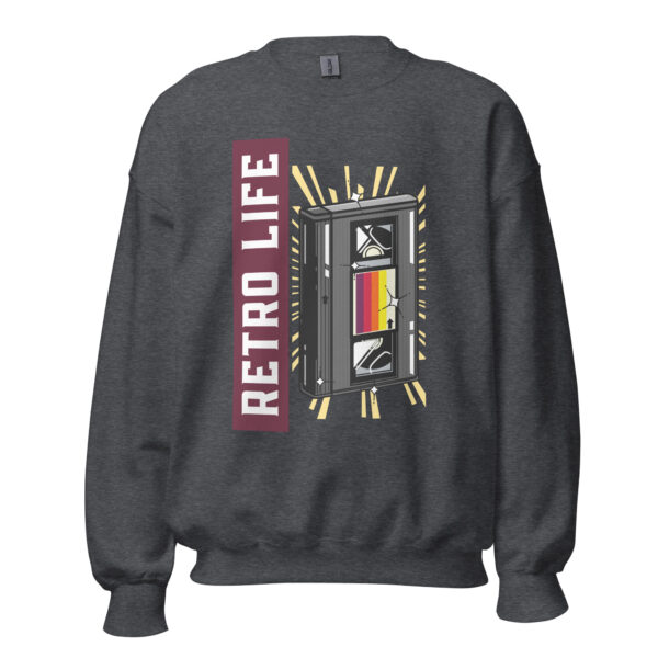 Cassette Retro Sweatshirt - Grey