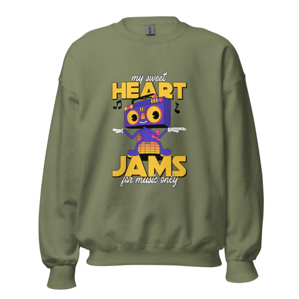 Heart Jam Sweatshirt - Military Green