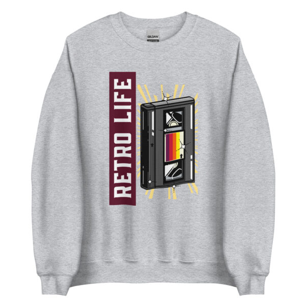 Retro Life Sweatshirt - Sport Grey