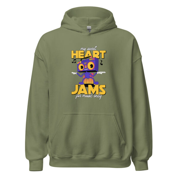 Heart Jam Hoodie - Military Green