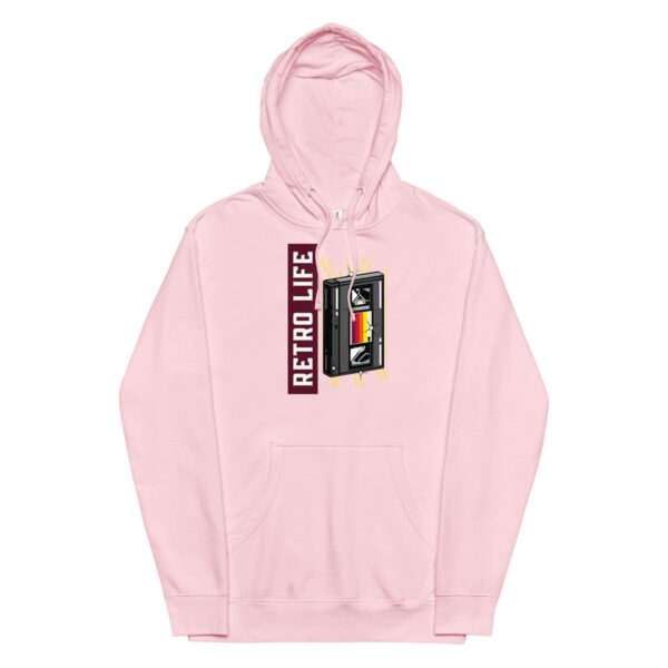Retro Life Hoodie - Light Pink