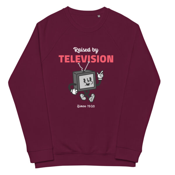 Raised By Television Sweatshirt - Burgundy