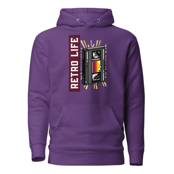 Cassette Retro Hoodie - Purple