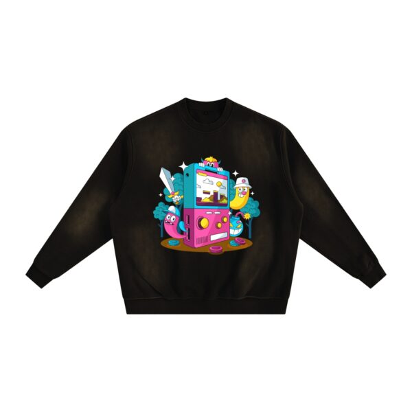 Adventure Mode Sunfade Fleeced Sweatshirt - Black