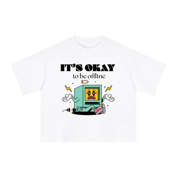 It's Ok To Be Offline Sorona Tee - White