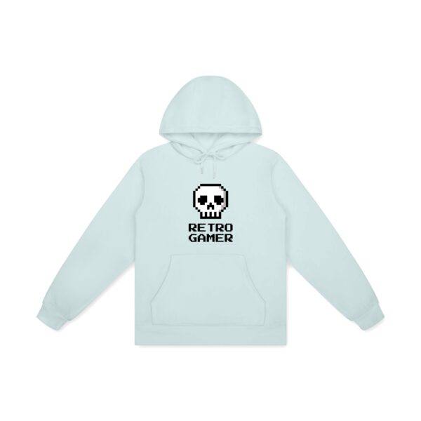 8-Bit Skull Hoodie - Ice Blue